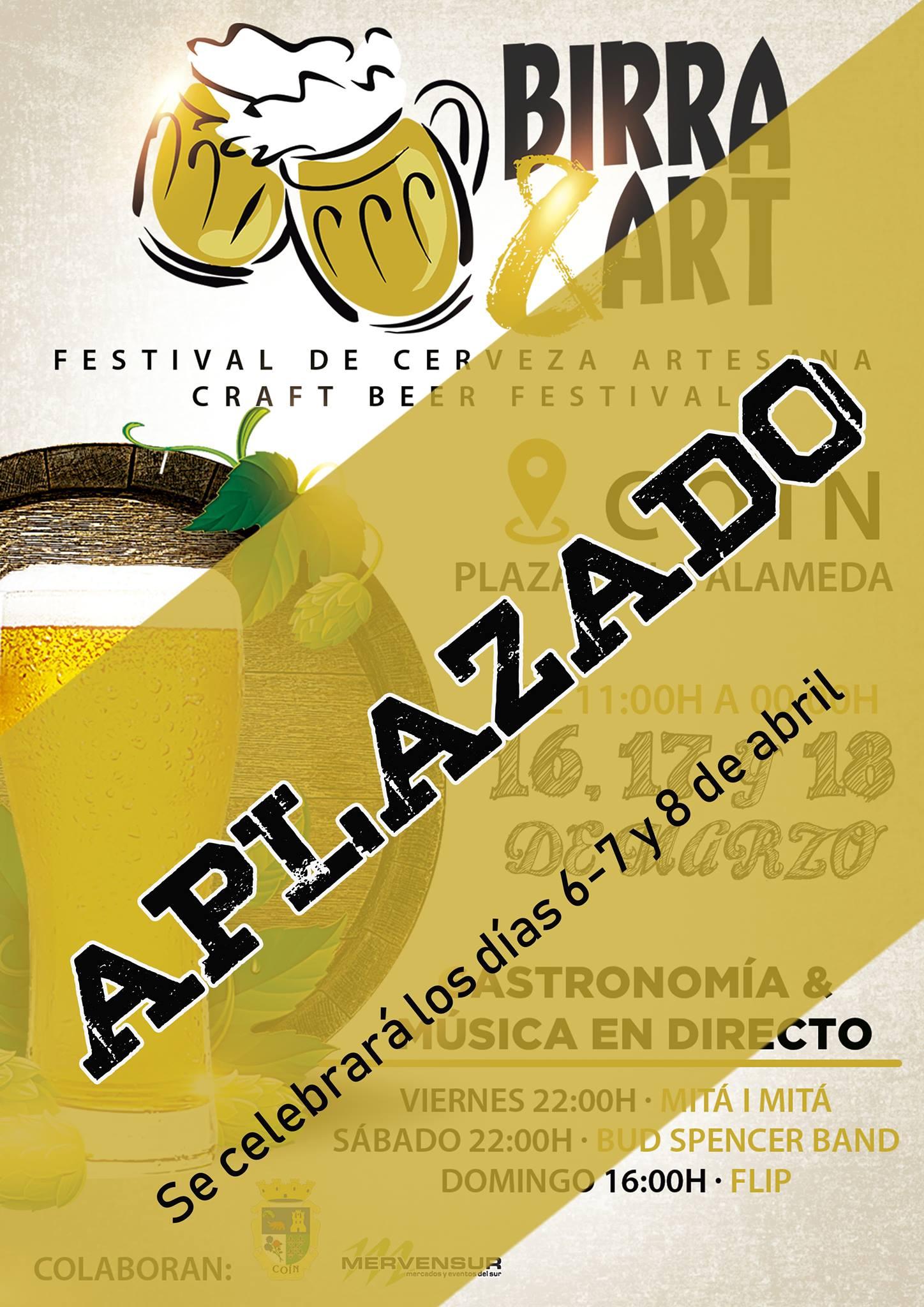 FESTIVAL CERVEZA APLAZADO