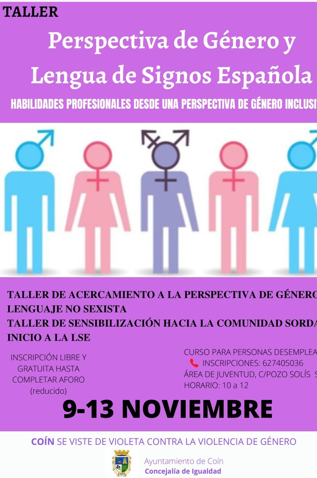 taller perspectiva genero y lengua signos