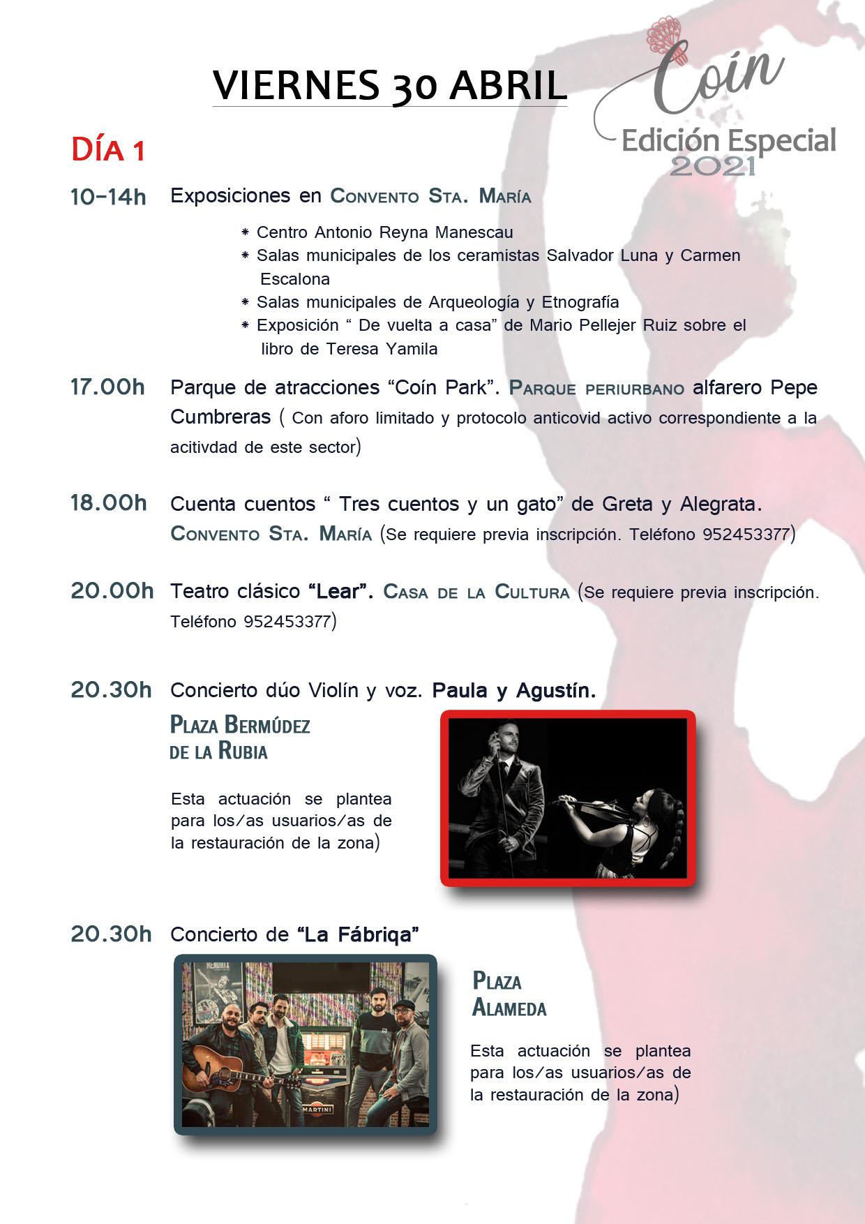 8EDICION ESPECIAL FIESTAS PRIMAVERA viernes 2021