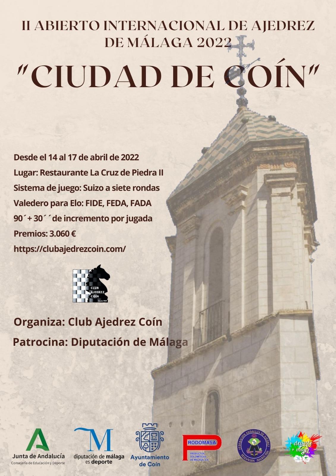 ABIERTO INTERNACIONAL DE AJEDREZ CIUDAD DE COIN