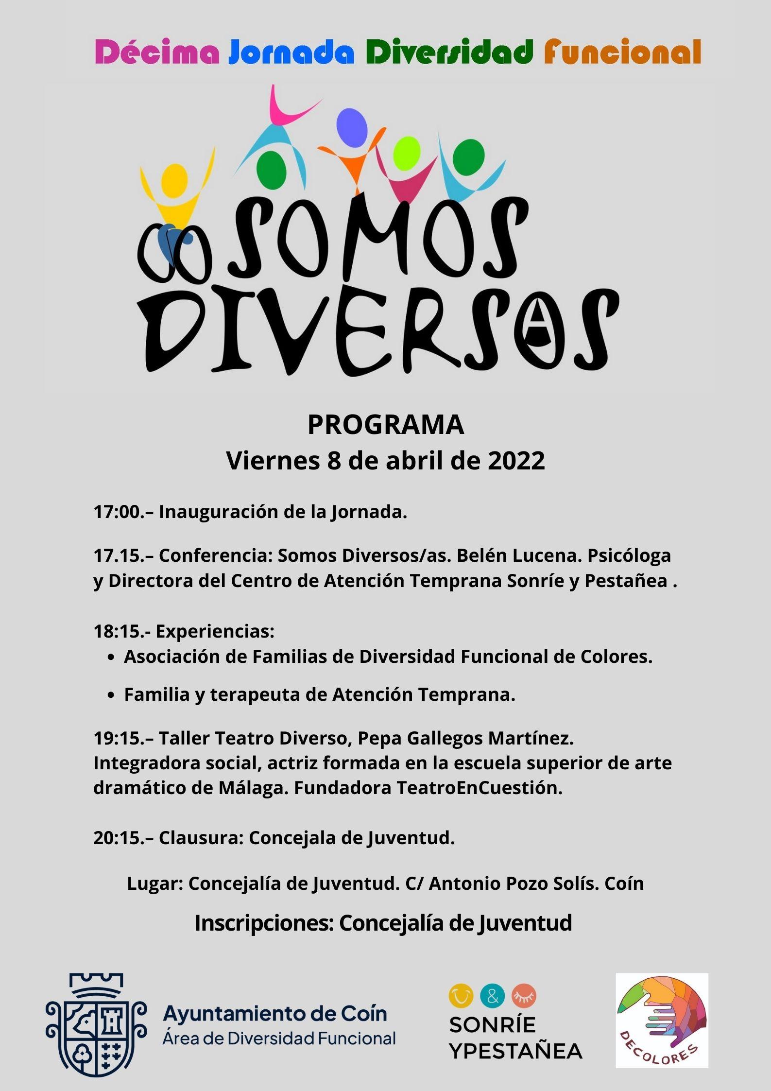 Cartel Décima Jornada Diversidad Funcional
